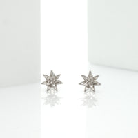 Jackie blooming stud earrings by coco + peach jewelry up close product photo