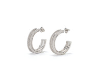 Marie midi hoop earrings by coco + peach jewelry up close product photo