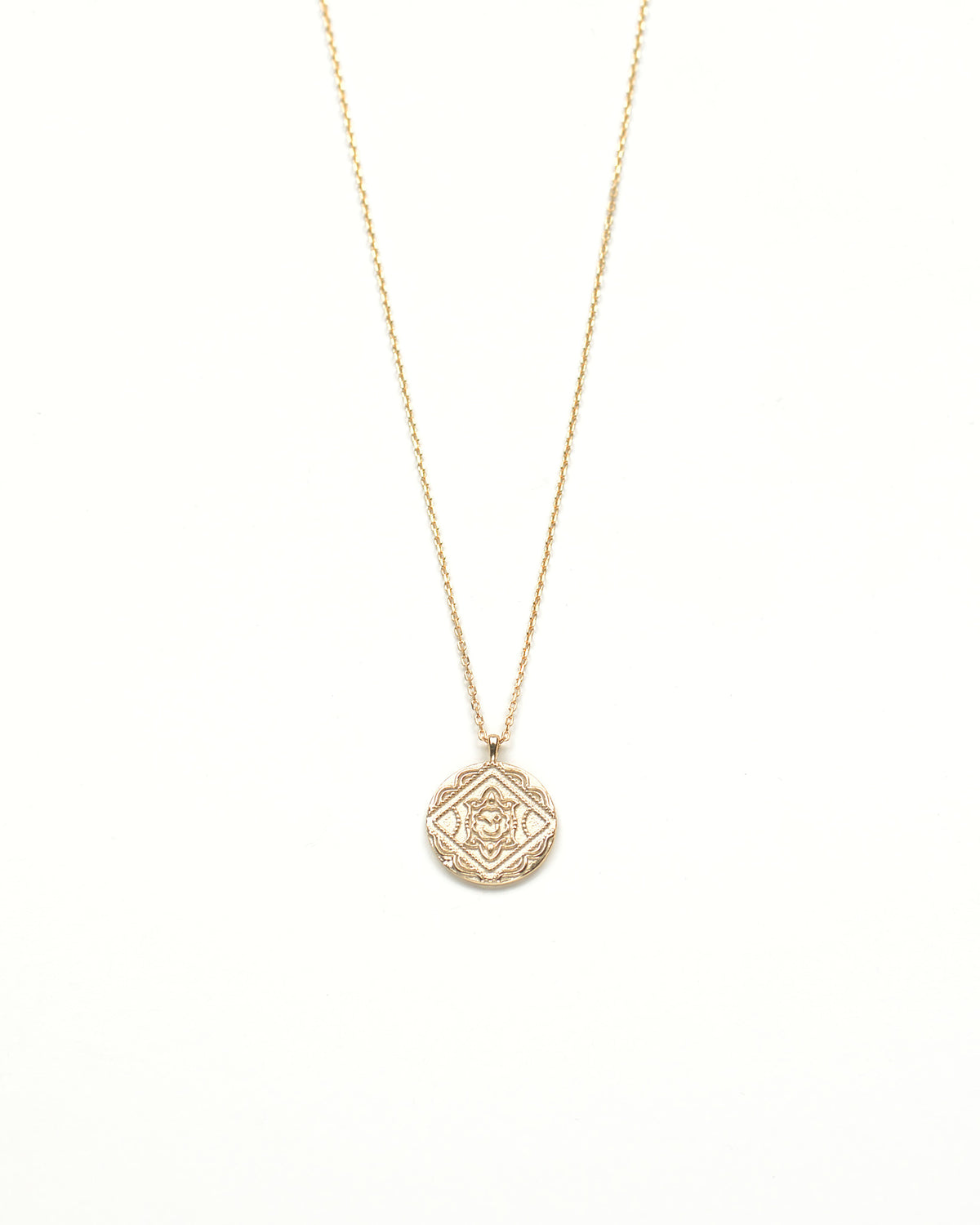 18k gold plated sterling silver medallion and necklace trendy affordable minimalist demifine