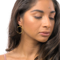 Riley earrings by coco + peach jewelry worn by a Latina model