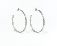 Bri star hoop earrings by coco + peach jewelry up close product photo