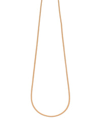 Valentina 2 mm gold necklace up close product photo