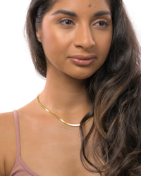 Valentina necklace by coco + peach jewelry worn by model