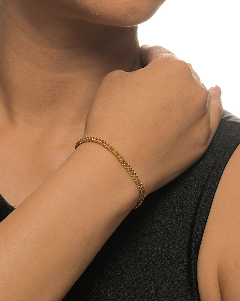 gold bolo bracelet