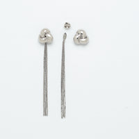 gold plated knot convertible earring fashion jewelry online near me silver