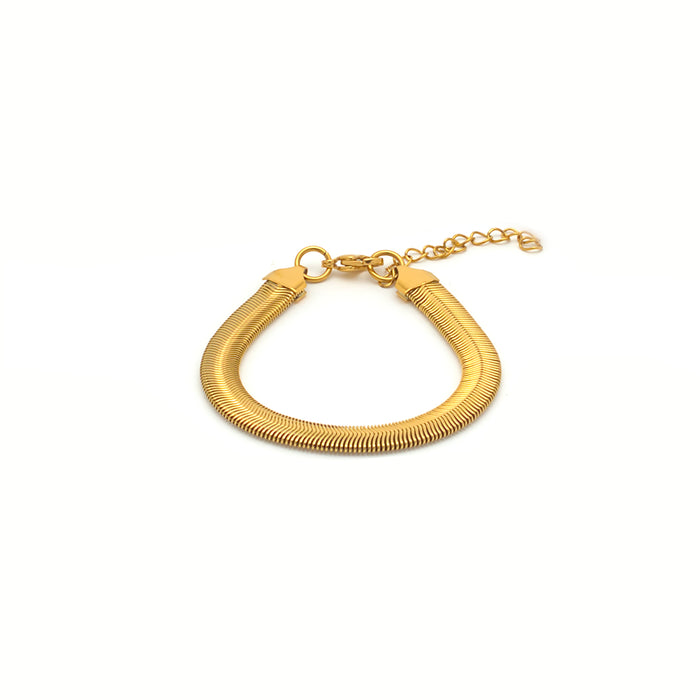 Ray puffy herringbone bracelet